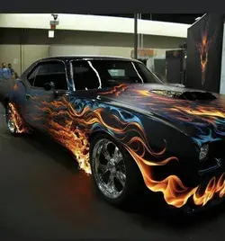 Burning Car