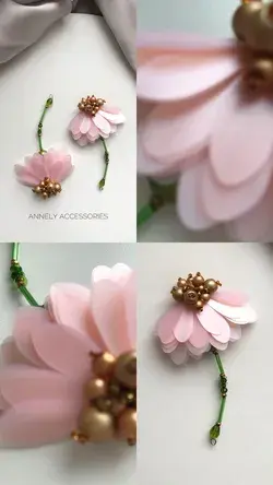 Brooch flower, floral brooch