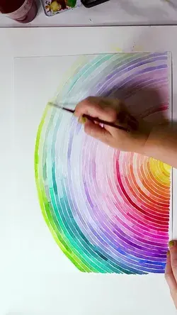 Watercolor Sunrise/Rainbow