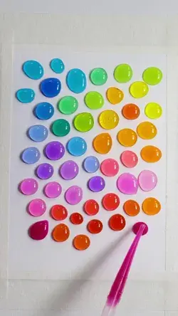 Rainbow Watercolor Dots