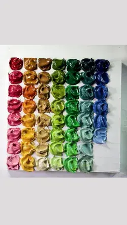 Acrylic Rainbow Dollops