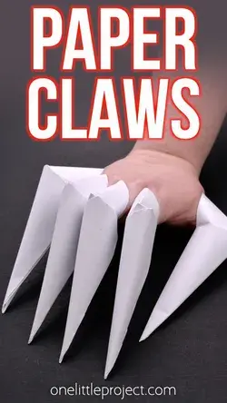 How to Make Paper Claws | Paper Finger Claws