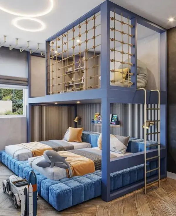 100 Modern Bunk Bed Design Ideas 2023 | Modern loft bed, Modern bunk beds, Bedroom design