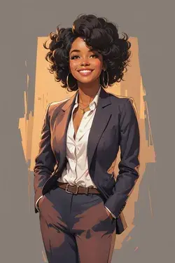 Black woman in busines suit