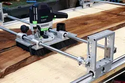 Slab Flattening Router Jig with Adjustable Height - No Rails International Version