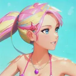 barbie merlia mermaid ai art