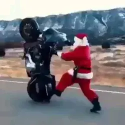 Santa Biker