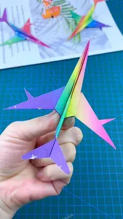 Funny Handcraft Idea for Kids - ✈️Colorful Paper Plane