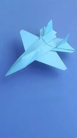 Su-27 fighter origami tutorial