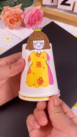 Ideas de vasos de papel para niños