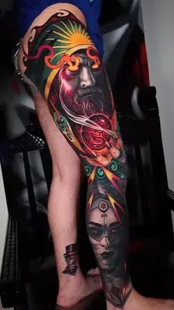 Full Thigh Tattoo