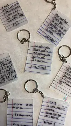 DIY Personalized Binder Keychains