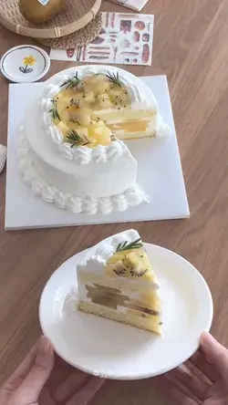 A delicious kiwi cake