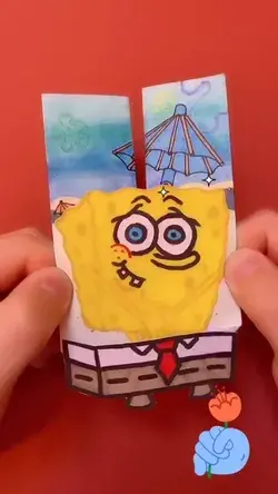 Sponge Bob SquarePants Inspired Craft Idea For Kids