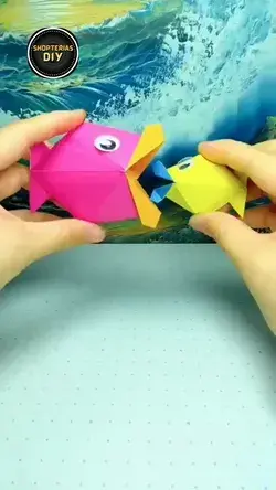 How do you make paper fish step by step? #shorts