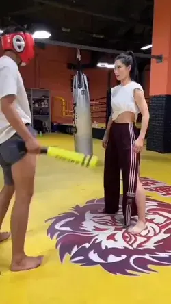 Female kung fu master.