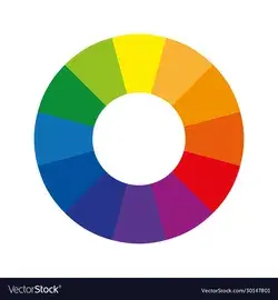 Color wheel or circle with twelve colors Vector Image
