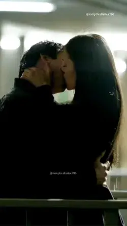 When Elena Kissed Damon fir the first time