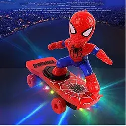 Only $16.99 Robot Toys for Kids, Stunt Skateboard Scooter Electric Universal Rotating Tumble...