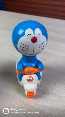 Doraemon Pressure Friction Toddler Car Toy Push and Go Scooter Toy for Kids