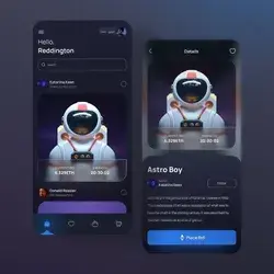 Space application ui design