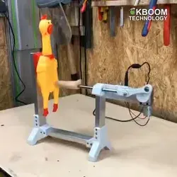 Automatic chicken pusher