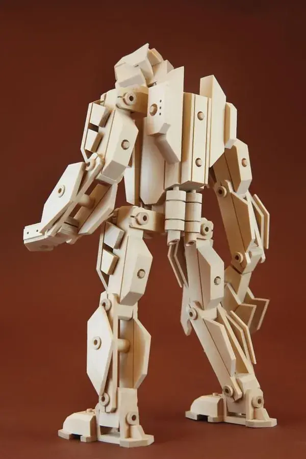 Wooden robot ,  Premium Level " NITRO"  handcrafted