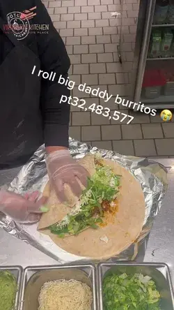 Chipotle Burrito Roll #foodtiktok via chavellyyyy