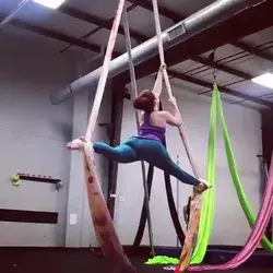 Aerial Silks Set with Watercolor Batik Fabric