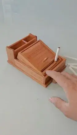 A Cigarette Pop Wooden Box - Creative Woodworking Project