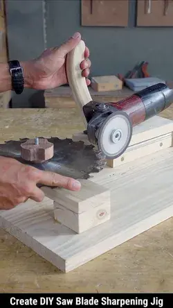 Awesome Create DIY Saw Blades Sharpening Jig | woodworking diy