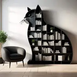 cat shaped bookshelf