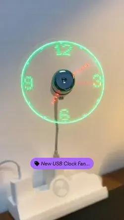 USB Clock Fan 😍