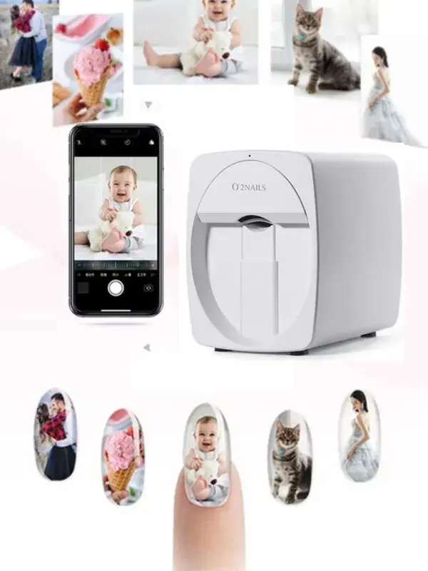 Mobile Nail Printing Machine Digital Intelligent Nail Art Printer With Wifi - Manicure Tools