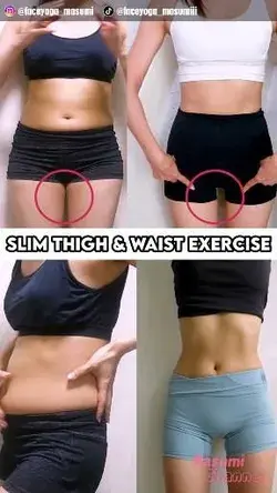 Flat belly   slim thigh exercise