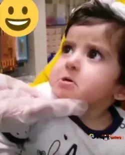 Ear👂hole with no pain, just amazing tool#cute baby face 💕🥰