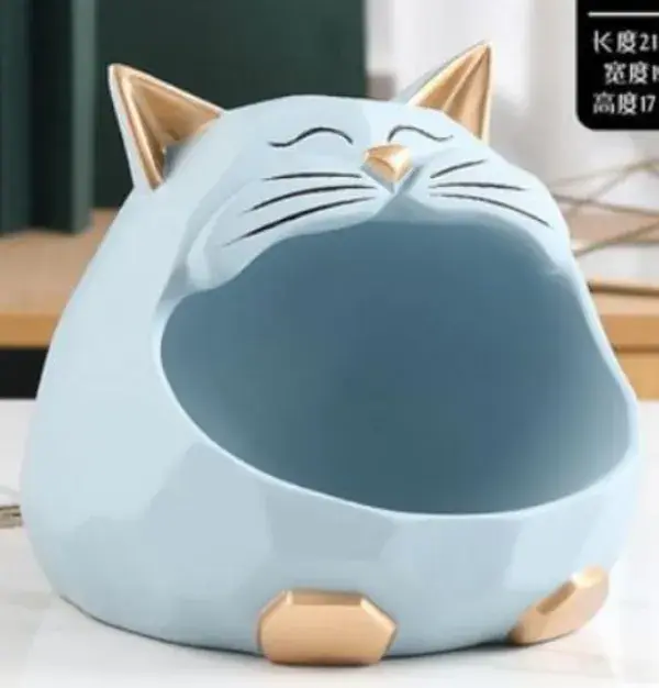 3D Sculpture cat Statue Table Decoration Accessories Storage Box Money Box Coin Bank Figurine Decor