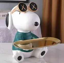 Cute Dog Statue,Sculpture,Ornaments,Home Living Room Table Decoration,Figurines,Porch Cabinet