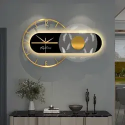 Gold Metallic Light Luxury Wall Clock - Without light