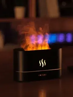 Mist Humidifier With Flame Light