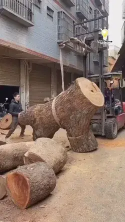 Make a bull with wood - next level work 😎 - tube home