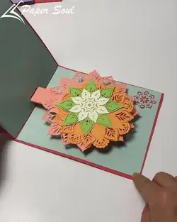 How to make a mandala pop up card | Paper Soul Craft