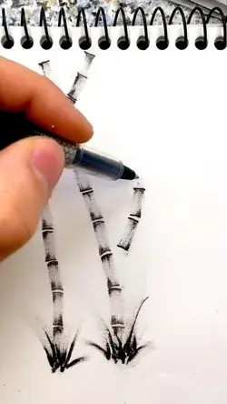 Bamboo hack with gel pen