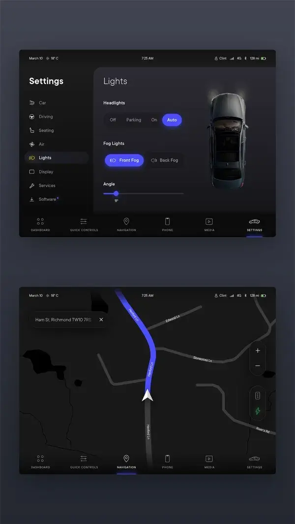 Digital Cockpit | UX & UI Design