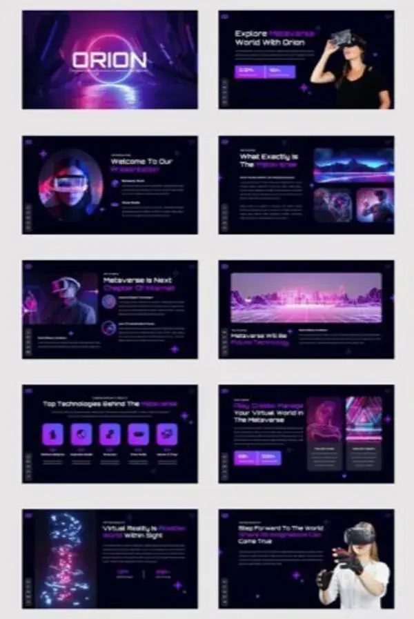 Orion - Metaverse & Virtual Reality PowerPoint Template