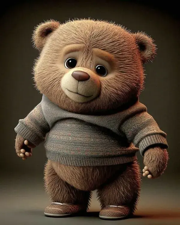 sad teddy bear....