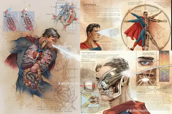 Superman anatomy