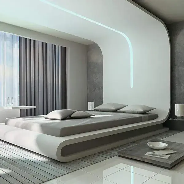 Futuristic bedroom design