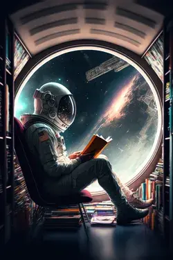 Astronaut in Space Library