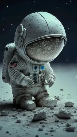 Bebek Astronot Duvar Kağıdı - Baby Astronaut Wallpaper